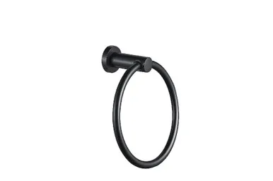Projix Hand Towel Ring | Made From Stainless Steel/Zinc In Black By Raymor