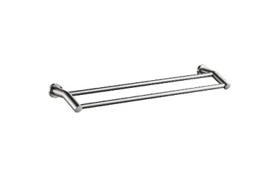 Projix Double Towel Rail 930mm | Made From Stainless Steel/Zinc In Brushed Nickel By Raymor