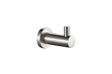 Projix Robe Hook | Made From Zinc In Brushed Nickel By Raymor