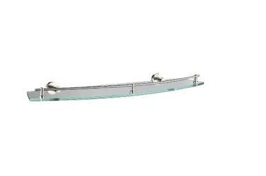 Projix Glass Shelf 610mm | Made From Stainless Steel/Glass/Zinc In Brushed Nickel By Raymor