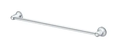 Armada Single Towel Rail 824mm | Made From Zinc/Brass In Chrome Finish By Raymor