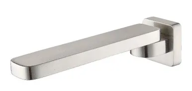 Sigma Swivel Bath Spout 220mm | Made From Brass In Brushed Nickel By Raymor