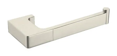 Edge II Toilet Roll Holder | Made From Brass In Brushed Nickel By Raymor