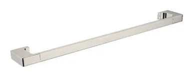 Edge II Single Towel Rail 635mm | Made From Brass In Brushed Nickel By Raymor