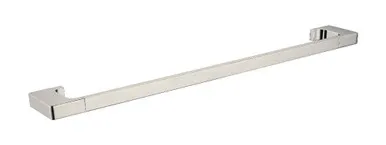 Edge II Single Towel Rail 785mm | Made From Brass In Brushed Nickel By Raymor