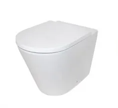 Edge II Wall Faced Pan With Standard Seat 4Star In White By Raymor