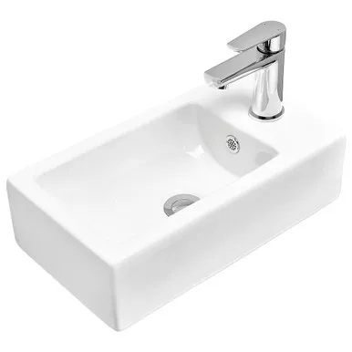 Projix Rh Wall Hung Basin | Made From Vitreous China In White By Raymor