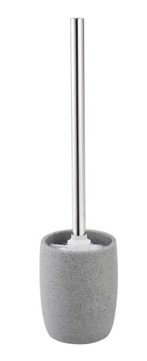 Ascot Toilet Brush & Holder Dark In Grey By Raymor