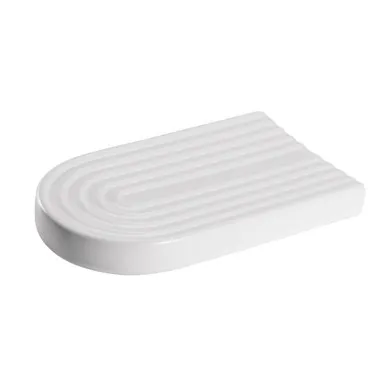 Mosman Soap Dish Ceramic In White By Raymor