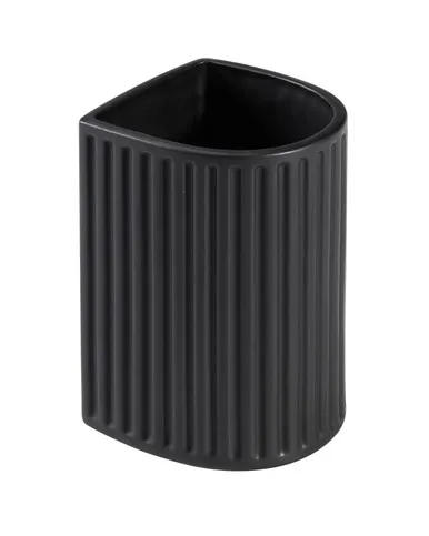 Mosman Tumbler Arch Ribbed | Made From Ceramic In Black By Raymor