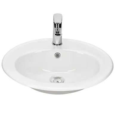 Lawson Vanity Basin 500mm X 425mm 1 Tap Hole | Made From Vitreous China In White By Raymor