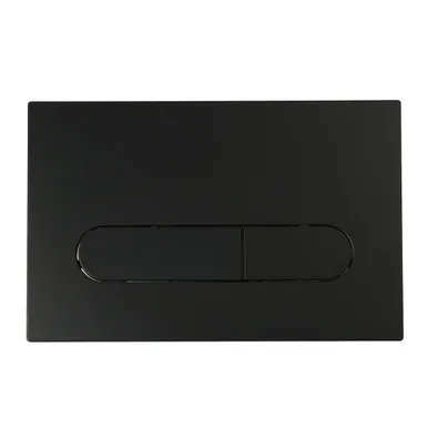 Wall Dual Flush Plate/Button Oval | Made From ABS In Black By Raymor