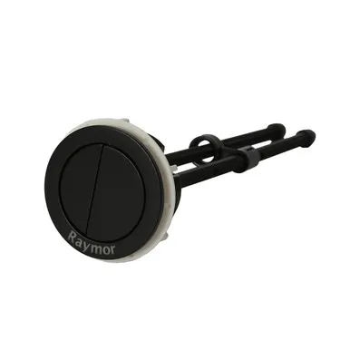 Cistern Dual Flush Button | Made From ABS In Black By Raymor