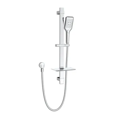 Sigma Rail Shower 3 Function | Made From PVC/Brass/ABS In Chrome Finish By Raymor