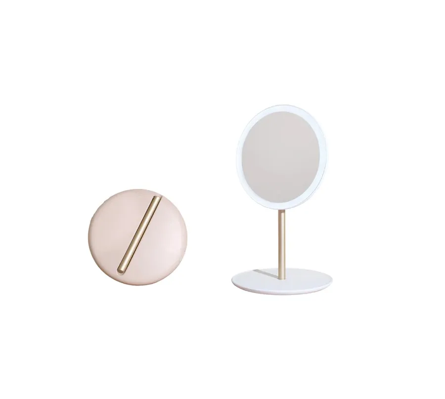 Portable Travel LED Mirror Pink