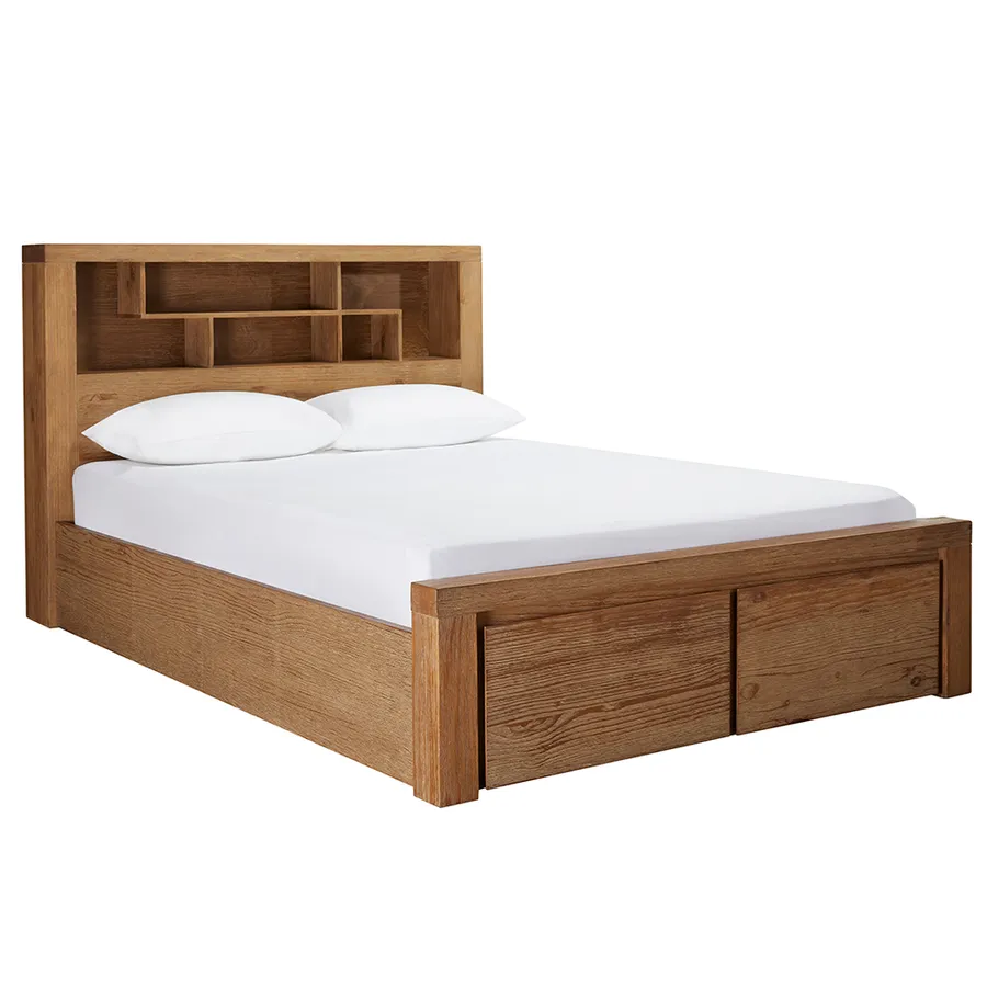 Hobart Bookend Storage Bed Frame