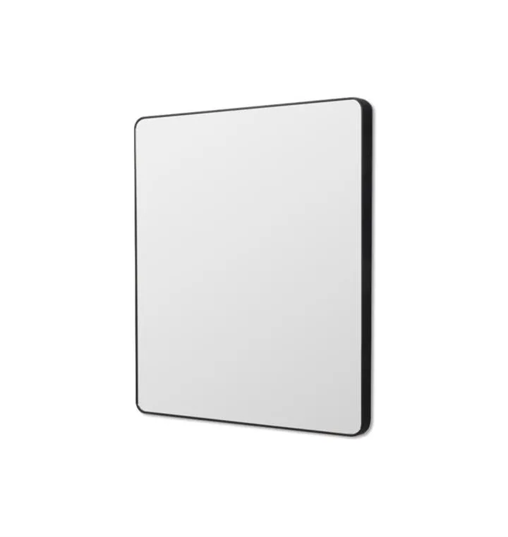 Flynn 80cm Curve Rectangular Mirror - Black by Interior Secrets - AfterPay Available