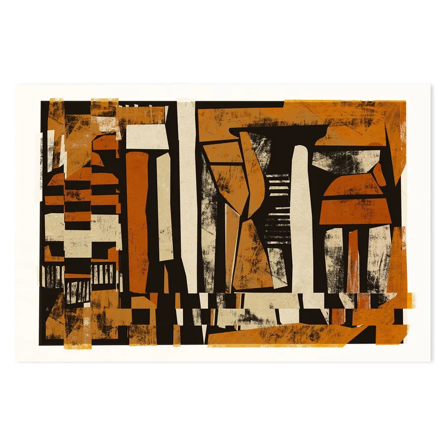Rusty Orange Mid Century