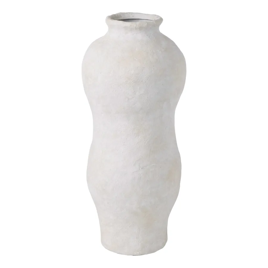 Batley Vase 24x53cm in Beige