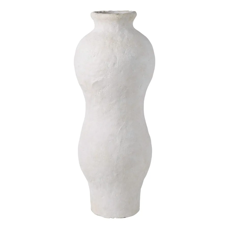 Batley Vase 27x68cm in Beige