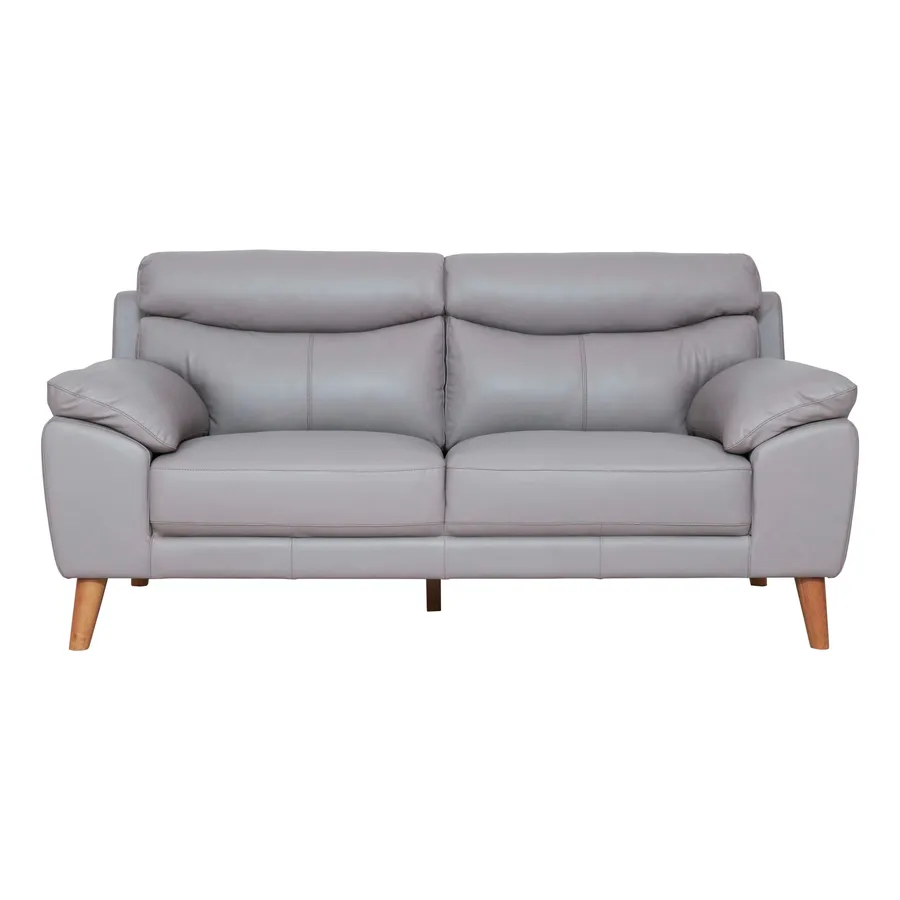 Bronco 2 Seater Sofa in Leather Pewter