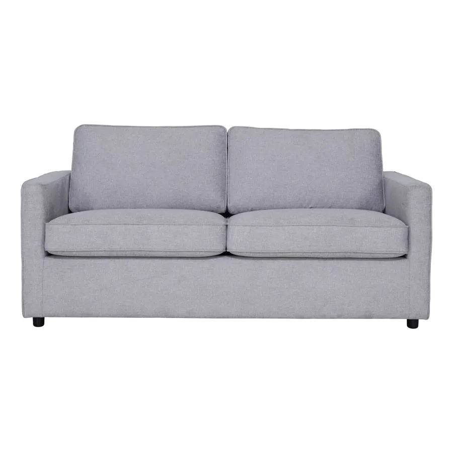 Ronin Double Sofa Bed in Belfast Light Grey by OzDesignFurniture