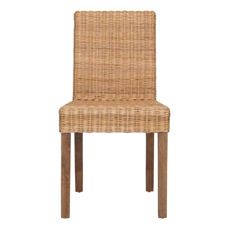Sorrento Dining Chair in Clear Rattan / Havana Stain