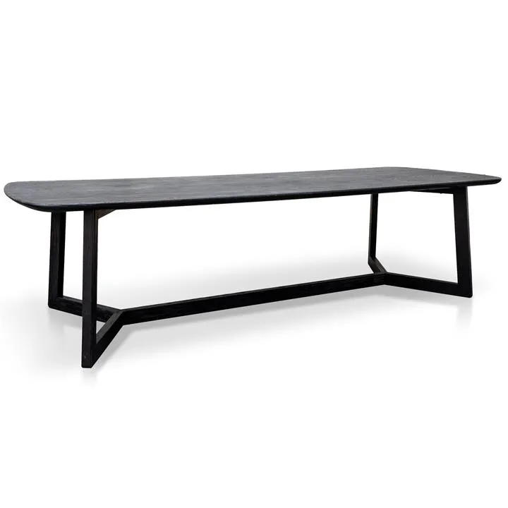 Massey 3m Wooden Dining Table - Black by Interior Secrets - AfterPay Available