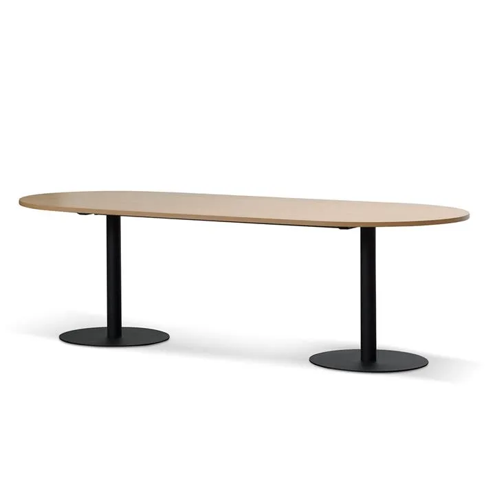 Ripponlea 2.4m Oval Meeting Table - Natural by Interior Secrets - AfterPay Available