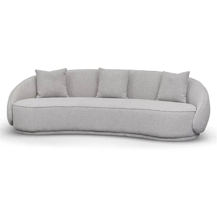 Jake 4 Seater Sofa - Ash Grey Boucle by Interior Secrets - AfterPay Available