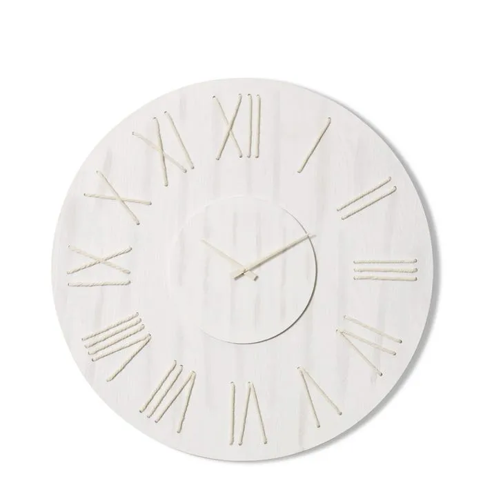 Camden Wall Clock White Wash - 68cm x 5cm