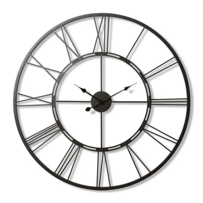 Kingston Wall Clock Black - 101cm x 5cm