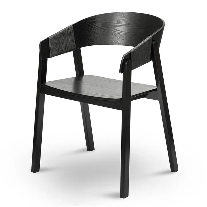 Set of 2 - Phelps Dining Chair - Full Black by Interior Secrets - AfterPay Available