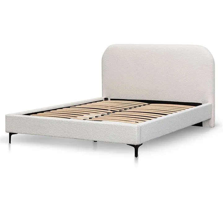 Meredith Queen Bed Frame - Cream White by Interior Secrets - AfterPay Available