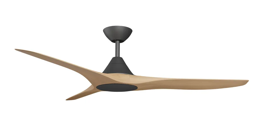 Calibo Smart CloudFan 52" (1300mm) ABS Energy Efficient DC Ceiling Fan and Remote Black & Bamboo