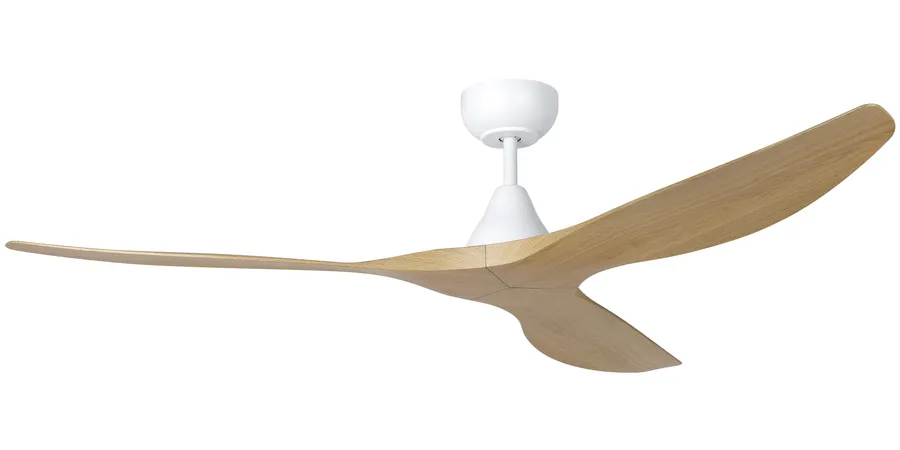 Eglo Surf 60" ABS DC Ceiling Fan White & Oak