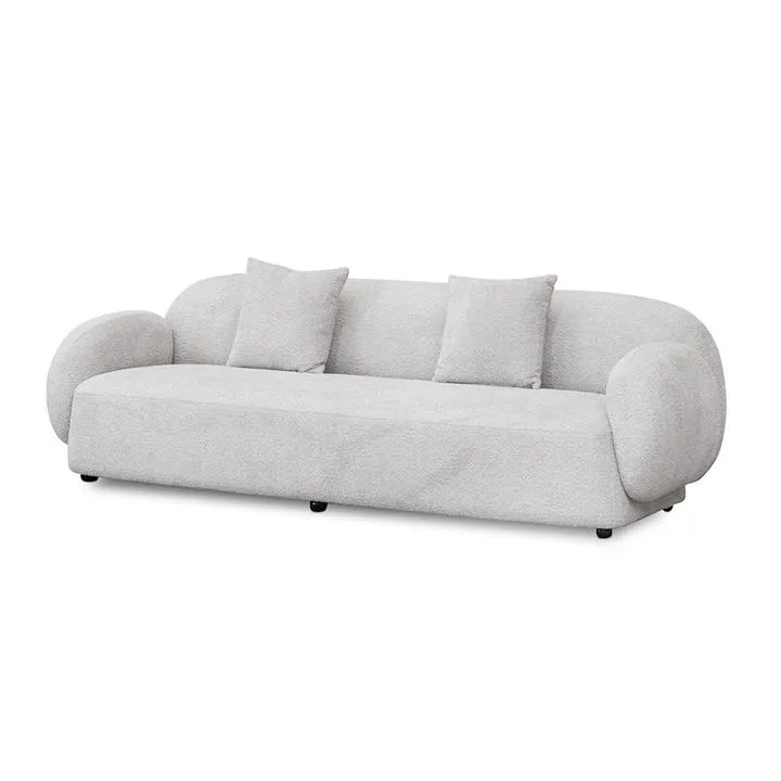 Moyer 3 Seater Fabric Sofa - Salt White by Interior Secrets - AfterPay Available