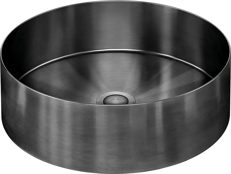 Meir | Lavello Round Steel Basin - Shadow