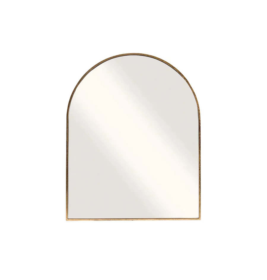 Archie Gold Arch Wall Mirror 100cm x 80cm