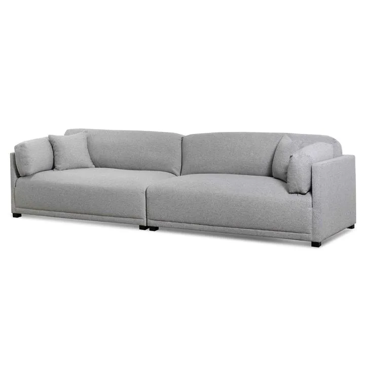 Mullen 4 Seater Fabric Sofa - Grey by Interior Secrets - AfterPay Available