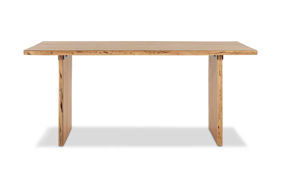 Dakota Block 180cm Dining Table, Solid Acacia Wood, Natural, by Lounge Lovers