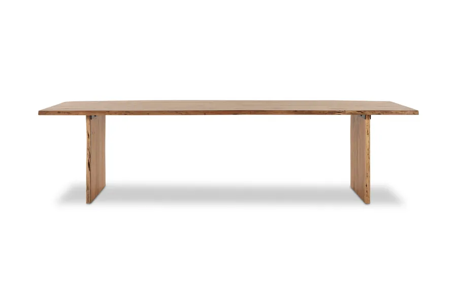Dakota Block 300cm Dining Table, Solid Acacia Wood, Natural, by Lounge Lovers