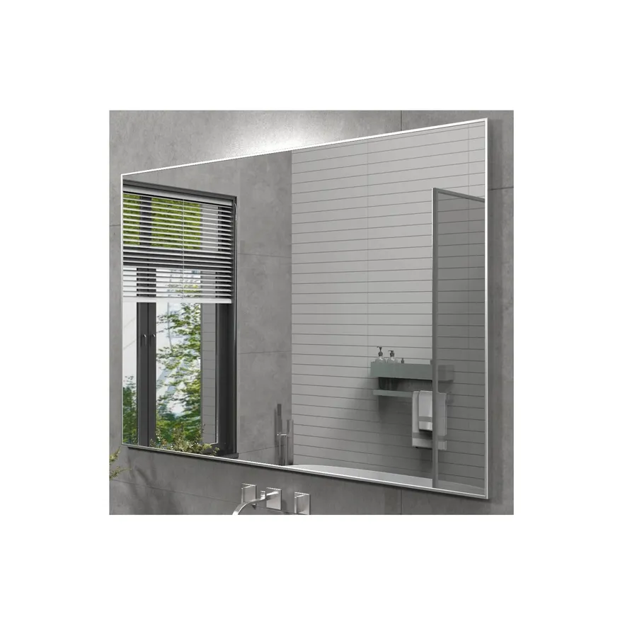 Wall Mounted Mirror Silver 91cm x 61cm