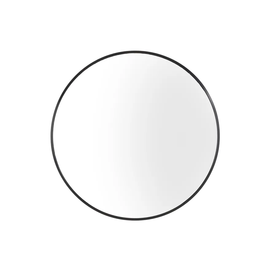 Sunny Black Aluminium Frame Mirror 60cm / 80cm 60cm