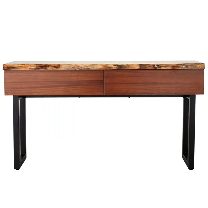 Croft Australian Blackwood Console Table - 2 Drawer