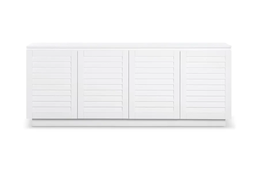Byron Coastal Sideboard, Hamptons-Style Design, White, by Lounge Lovers