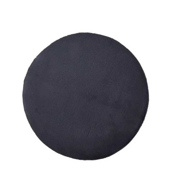 Pony Polyester 180cm Round Rug - Black by Interior Secrets - AfterPay Available