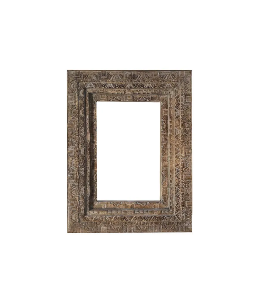 Carved Wooden Frame Mirror 130cm x 120cm