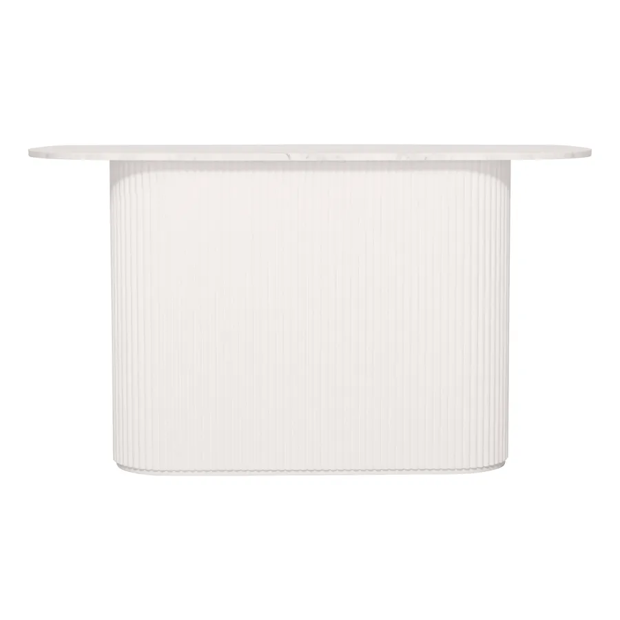 Fonda Console 140cm in White / Carrara Marble