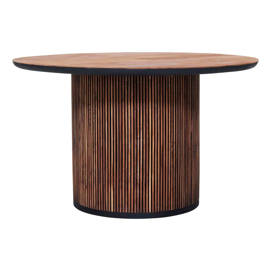 Monaco Round Dining Table 130cm in Reclaimed Teak